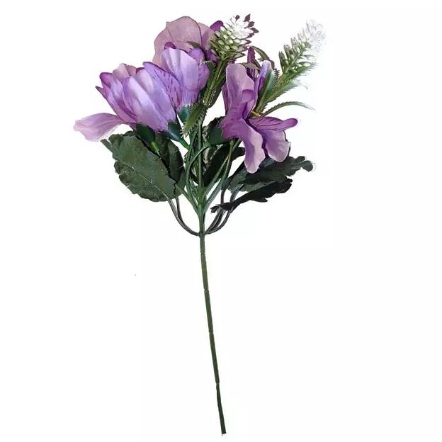 Букет Альстромерии (6 цветков и 2 веточки) 4м071 30см фото 2