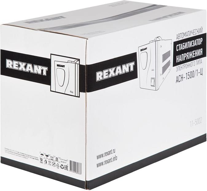 Стабилизатор напряжения Rexant AСН-1 500/1-Ц электронный однофазный серый фото 4