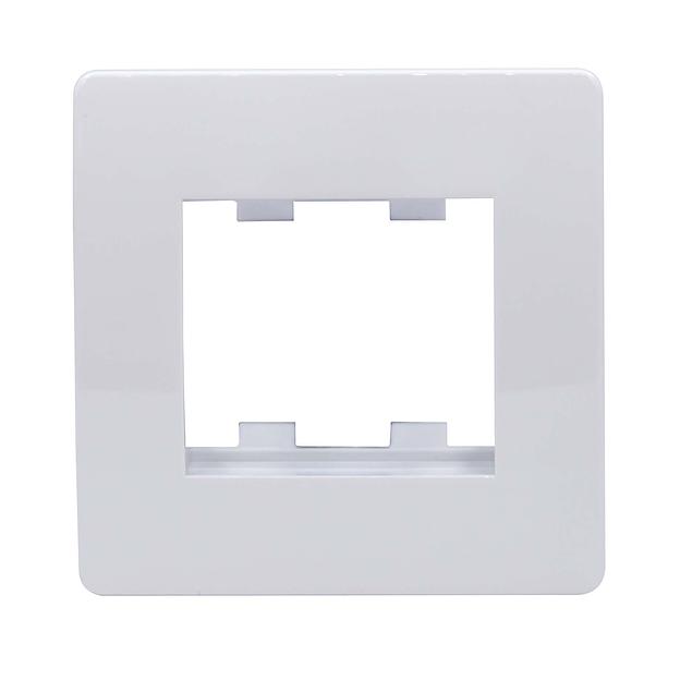 Каркас в сборе с рамкой под 2 модуля VIVA (для монтажа ЭУИ в коробки код 10123) DKC 10242 фото 2