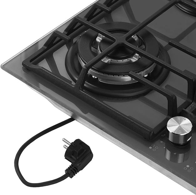 Газовая варочная поверхность Maunfeld EGHG.64.63CDGR/G графит фото 8