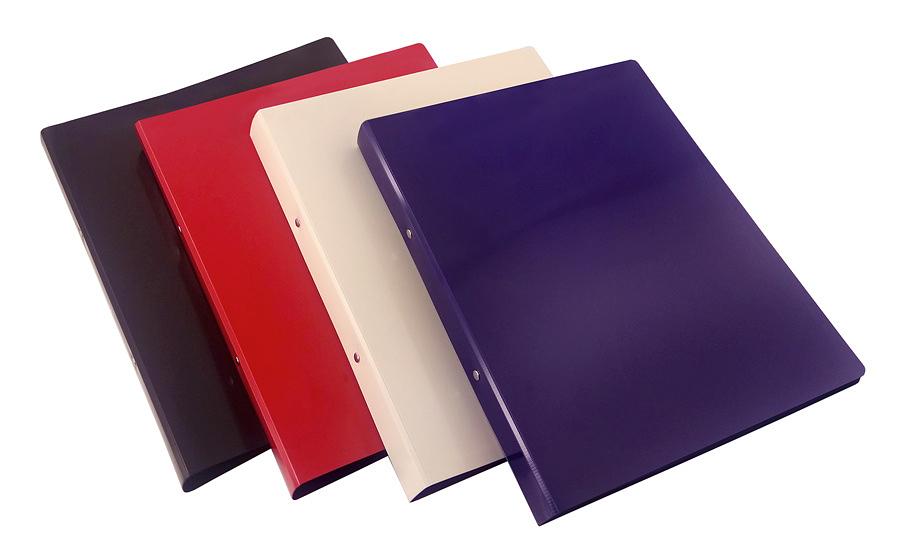 Папка на 2-х кольцах Бюрократ DeLuxe DL0740/2BLCK A4 пластик 0.7мм кор.32мм черный фото 3