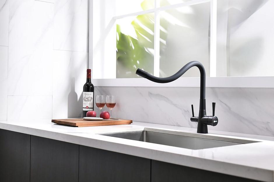 Смеситель Lemark Comfort LM3075BL для кухни с подключением к фильтру с питьевой водой фото 10