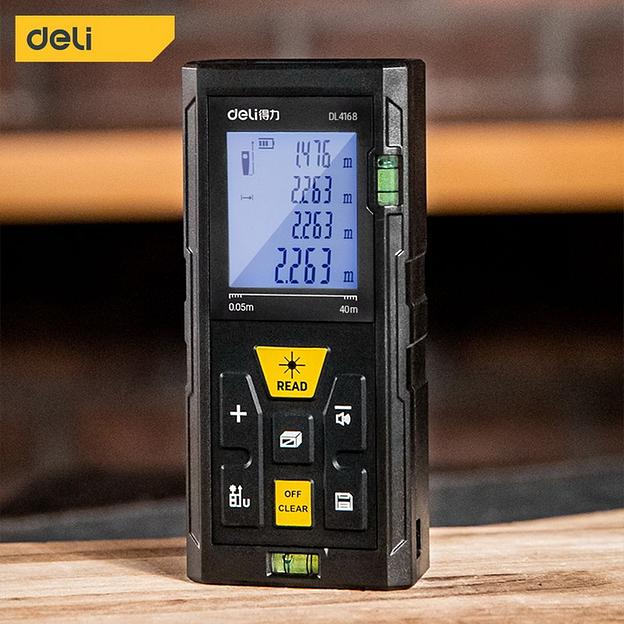Измерительный и разметочный инструмент Deli Лазерный дальномер Deli DL4169 Диапазон измерения 0,05;60м, точность измерения ±3мм фото 2