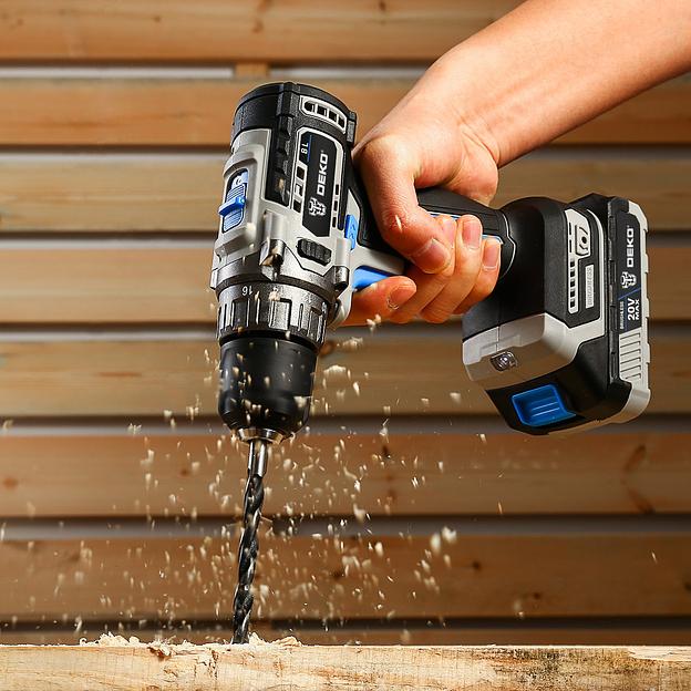 Дрель-шуруповерт Deko Sharker 20Вт аккум. патрон:быстрозажимной (063-4037) фото 5