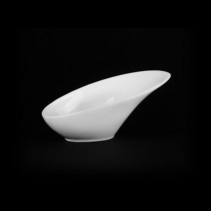 Салатник овальный 160 мм. 125 мл. h=75 мм. скошенный край Классик /1/ фото 1