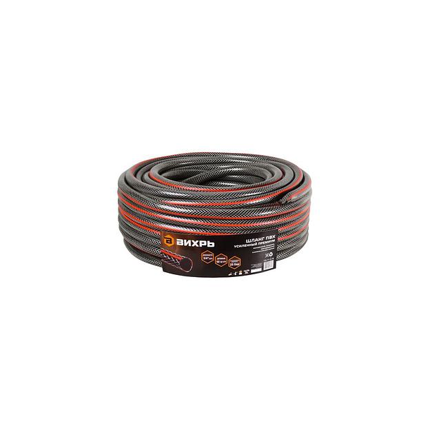 Шланг Вихрь 73/7/2/8 поливочный 3/4" 50м армированный черный фото 1