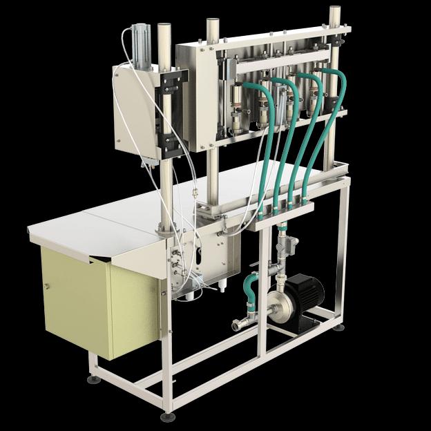 Полуавтомат розлива-укупоривания жидкостей в ПЭТ 0,33 – 6,0 л ПРУ-1000Г-МГ (4 головы, по времени переливом, с герметизацией) фото 5