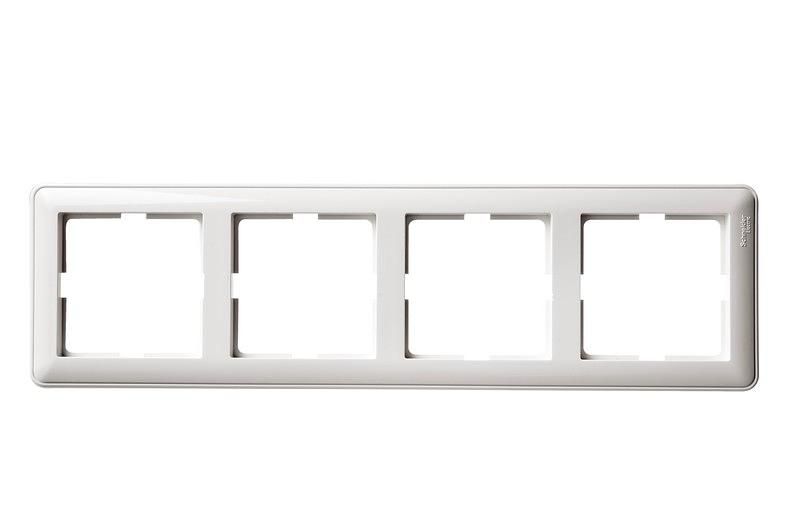 Systeme electric KD-4-18 W59 4-постовая РАМКА, БЕЛЫЙ фото 1