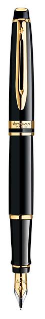 Ручка перьев. Waterman Expert 3 (CWS0951640) Black Laque GT F сталь подар.кор. фото 1