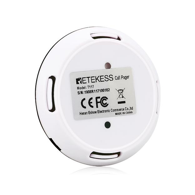 Кнопки вызова для кальянных R22117H. Комплект из 3-х штук, черные фото 7