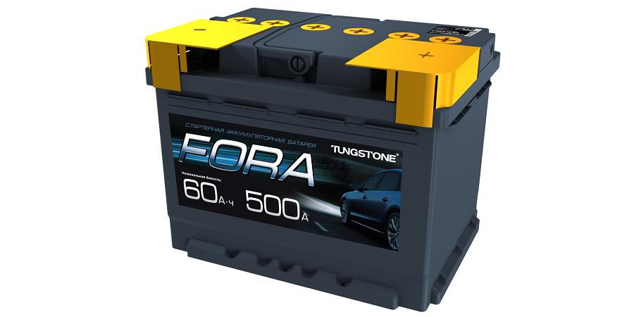 Аккумулятор FORA 60 А/ч, обратной полярности, конус ОПТ фото 1