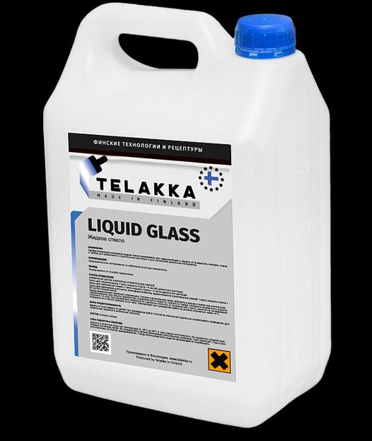 Жидкое стекло для бетона, гидроизоляция фундамента, гидроизоляция подвала и цоколя TELAKKA LIQUID GLASS 3кг фото 1