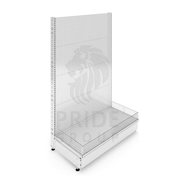 Стеллаж перфорированный пристенный 1250x500x1550 фото 1