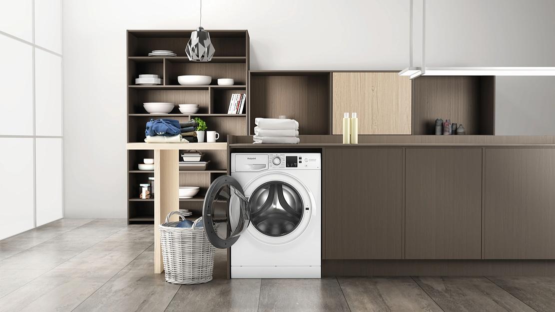 Стиральная машина Hotpoint NUS 5015 S RU класс: A загр.фронтальная макс.:5кг белый фото 10
