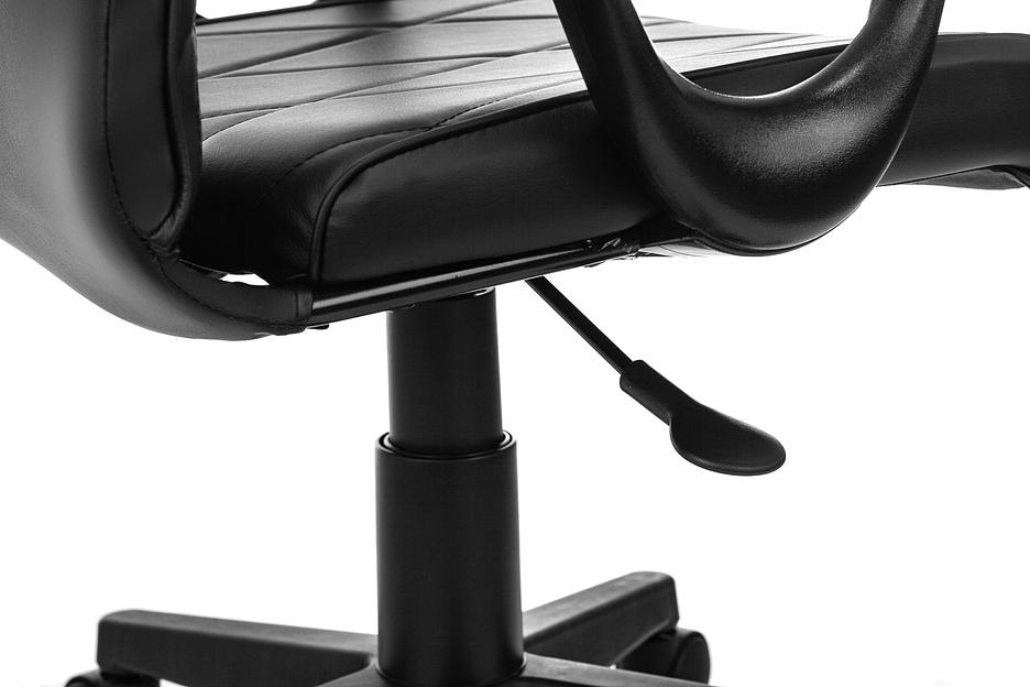 Кресло Бюрократ CH-327 черный эко.кожа крестов. пластик черный фото 6