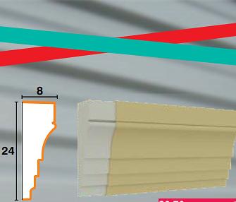 Карнизы из пенополистирола 8х24 см (20 70) ОПТ фото 1
