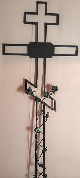 Крест с розой на могилу, опт фото 1