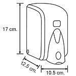 Диспенсер (дозатор) для жидкого мыла и антисептика Vialli S5 500 мл, белый фото 2