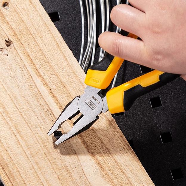 Комбинированные плоскогубцы Deli DL2007 180мм, двухкомпонентная рукоять фото 7