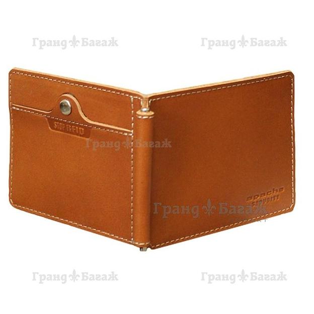 Зажим для купюр STOP RFID ОК-S/рыжий фото 5