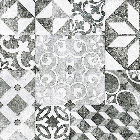 Керамогранит CERSANIT Raven 420x420 серый пэчворк 16171 (RE4R093-69) цена за м2 фото 1