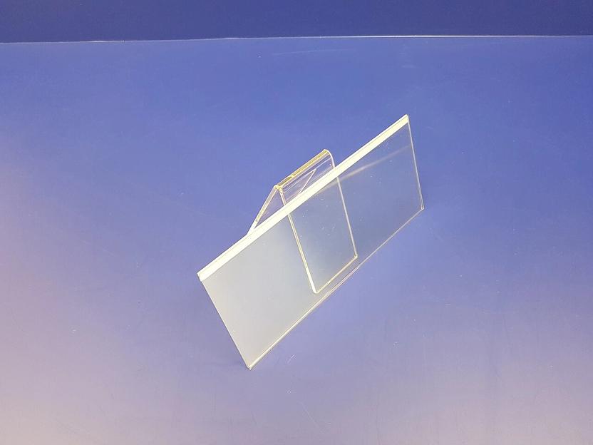 Карман пластиковый для витрин и стеллажей.(210х90мм) фото 3