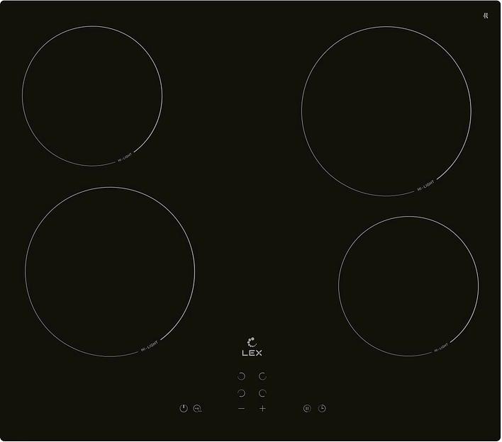 Варочная поверхность Lex EVH 640A BL черный фото 1