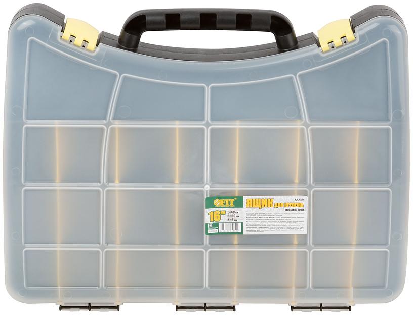 Ящик для крепежа (органайзер) (с защелкой) 16'' (40 х 30 х 6 см) фото 2