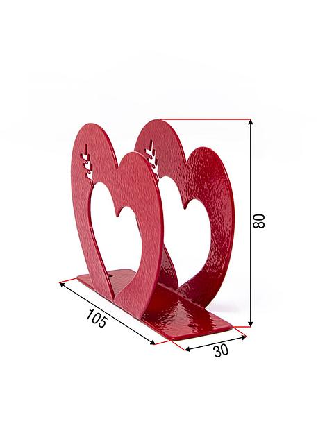 Салфетница Валентинка  , держатель для салфеток на стол, Красный цвет фото 3