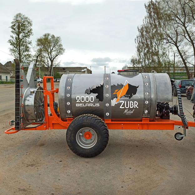 Опрыскиватель садовый прицепной с приставкой Колонна 2.0 и бочкой из нержавеющей стали фото 1