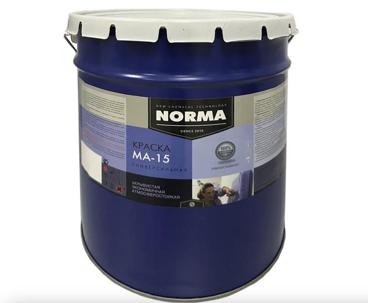 МА-15 масляная краска «NORMA» цвет сурик железный 25 кг, опт фото 1