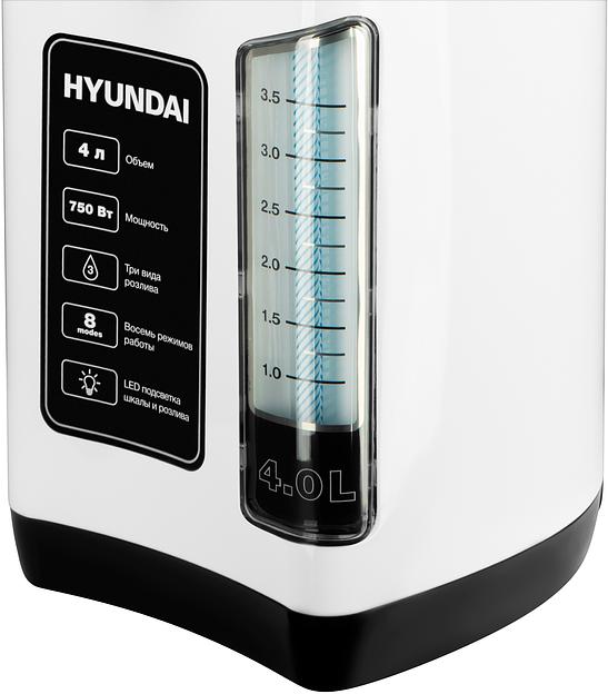 Термопот Hyundai HYTP-4840 4л. 750Вт белый/черный фото 4