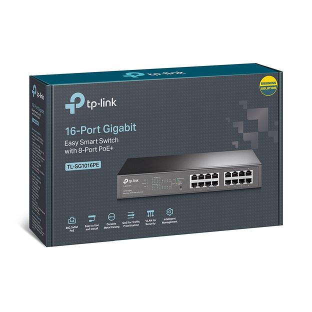 Коммутатор TP-Link TL-SG1016PE PoE+ фото 3