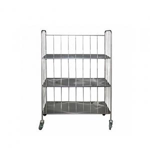 Стеллаж на колесах ТСП-500 (сетчатая тележка с полками для белья) фото 1