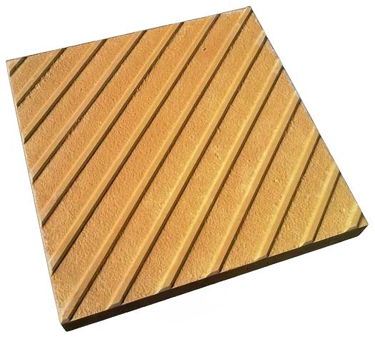 Тактильная плитка для улицы 500х500 поворот ОПТ фото 1