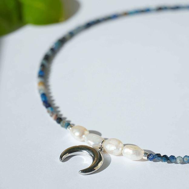 Чокер из синего агата «Песнь океанской глубины», опт фото 1