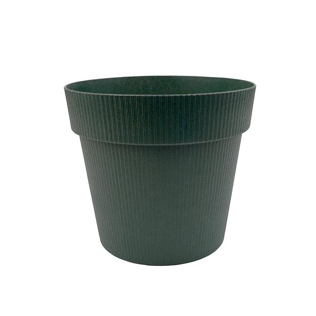 Пластиковый горшок со вставкой "Протея Эко", D 22, малахит фото 1