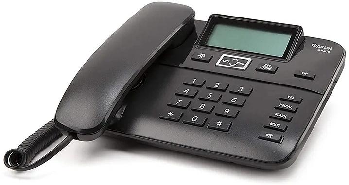 Телефон проводной Gigaset DA260 черный фото 3
