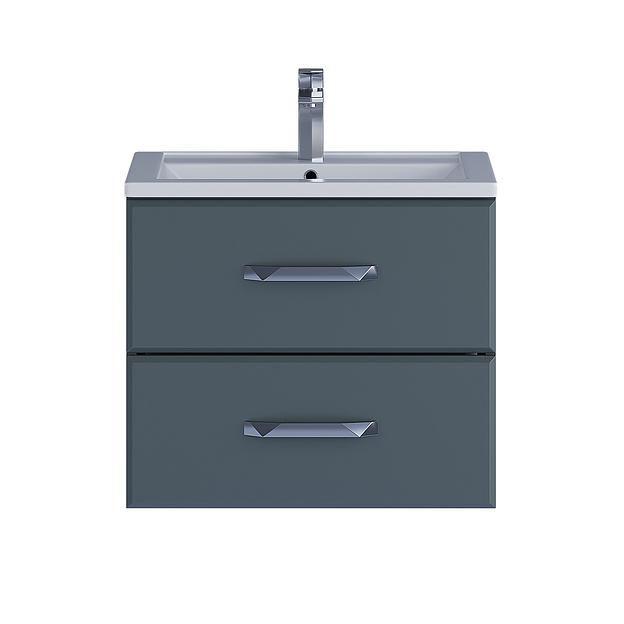 Тумба под раковину для ванной Uperwood Foster 60 см, подвесная, серый графит фото 8