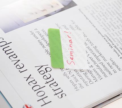 Закладки самокл. разделители пластиковые Stick`n 21608 38x51мм 4цв.в упак. 6лист с цветным краем европодвес фото 3