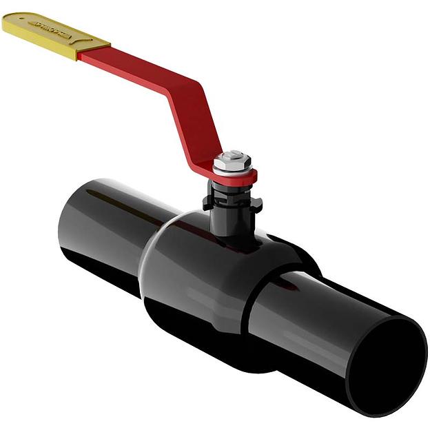 Кран шаровой стандартнопроходной под приварку с рукояткой, Ду от 20 до 250 мм фото 1