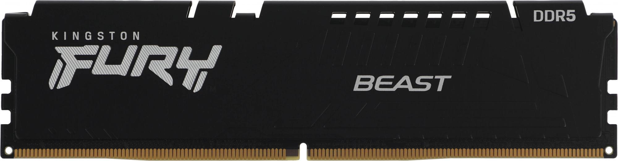 Модуль памяти DDR 5 DIMM 16Gb PC51200, 6400Mhz, Kingston FURY Beast Black EXPO CL32 (KF564C32BBE-16) (retail) фото 4