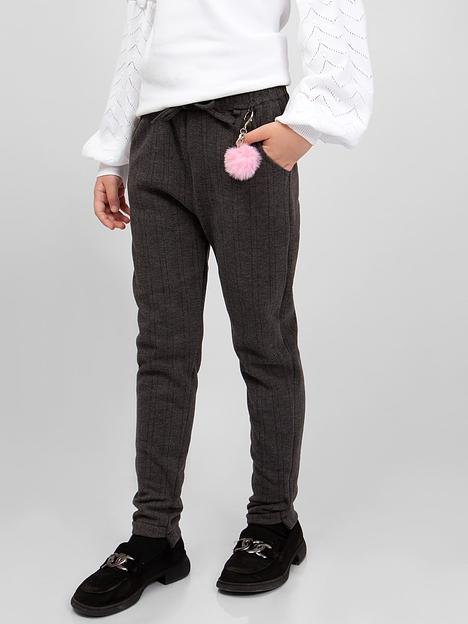 Брюки для девочки Соль&Перец тёмно-серый, арт.SP24127 ОПТ фото 2
