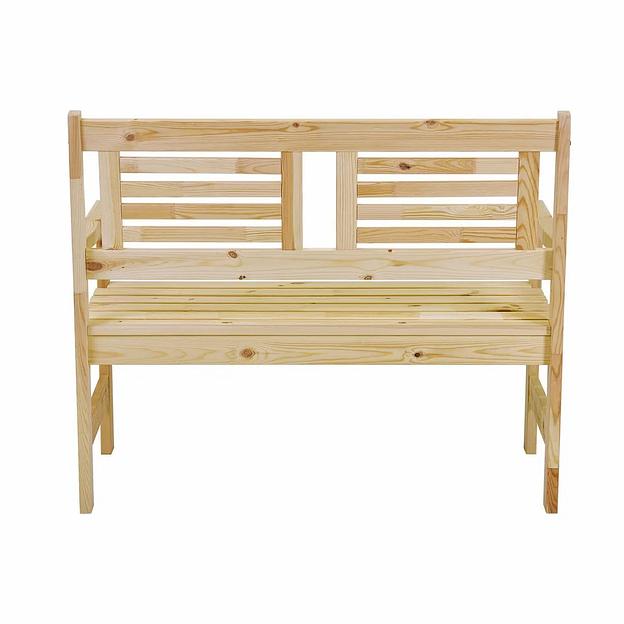 Скамья деревянная для сада и дачи, для 2-х человек Хольмен ОПТ фото 4