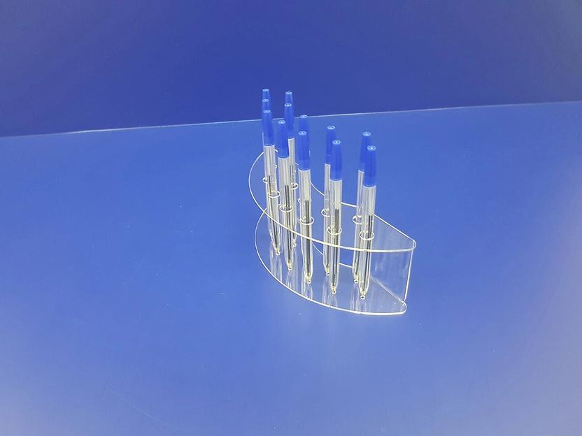 Подставка для ручек карандашей кистей 12 секции (размещение полукруг, глубокий вырез) фото 2