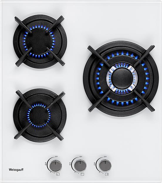 Газовая варочная поверхность Weissgauff HGG 451 WGh белый фото 3