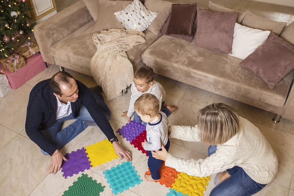 Коврик массажный (ортопедический) модульный Микс 10 «Топ-топ» ОПТ фото 5