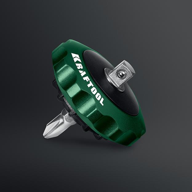 KRAFTOOL SPACE Ratchet суперкомпактная реверсивная трещотка для бит и головок (25890) фото 4