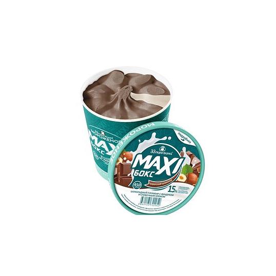 Мороженое 33 пингвина «Баварский шоколад» МаксиБокс 450 г, опт фото 1