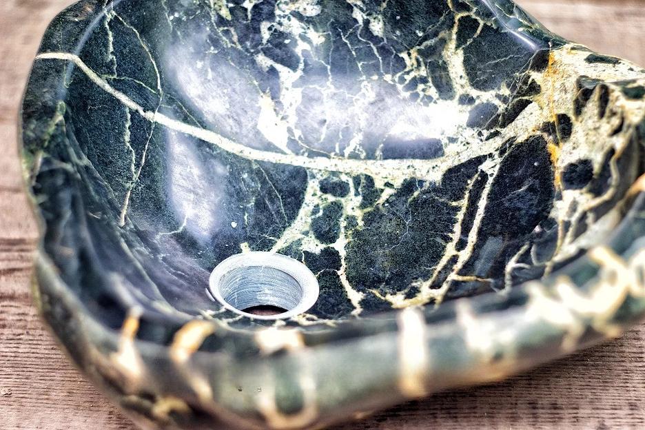 Раковина из натурального камня 42х42 см ОПТ фото 2